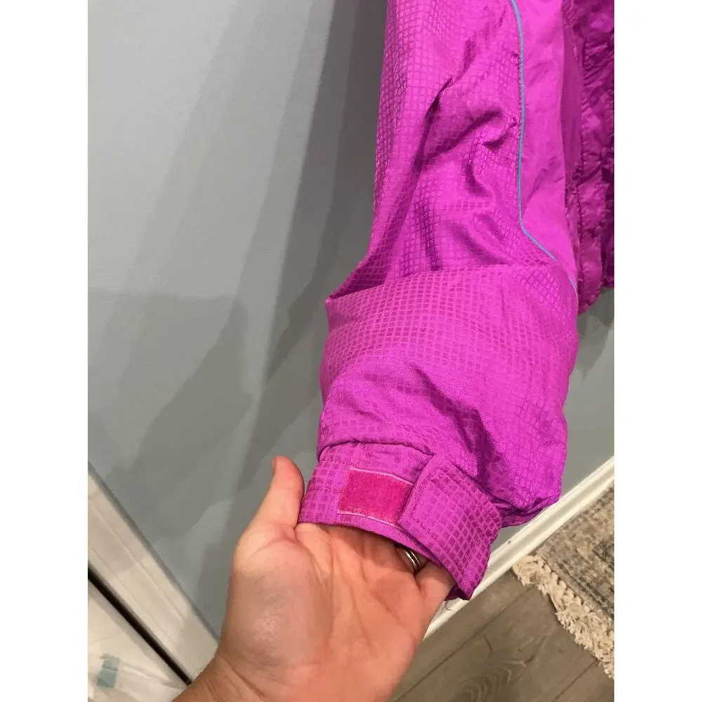 Vintage North Face Womens Ski Jacket Size 12 Fuschia Retro Sport Coat Thermore - Picture 8 of 13